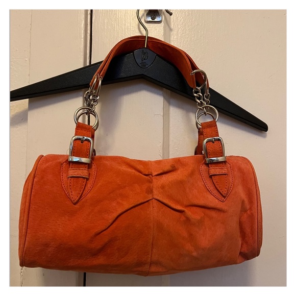 “XTI” orange shoulder bag - Picture 2 of 7